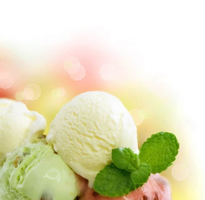 ice-cream with mint